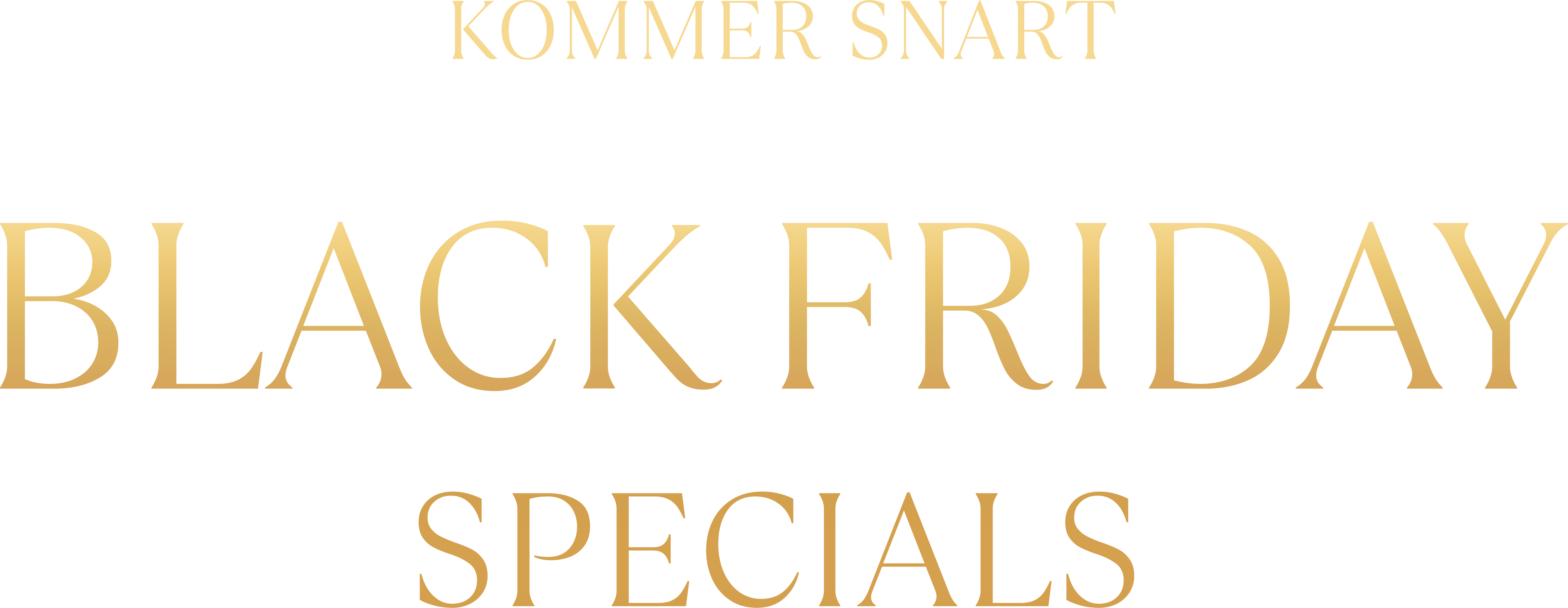 Black Friday Specials