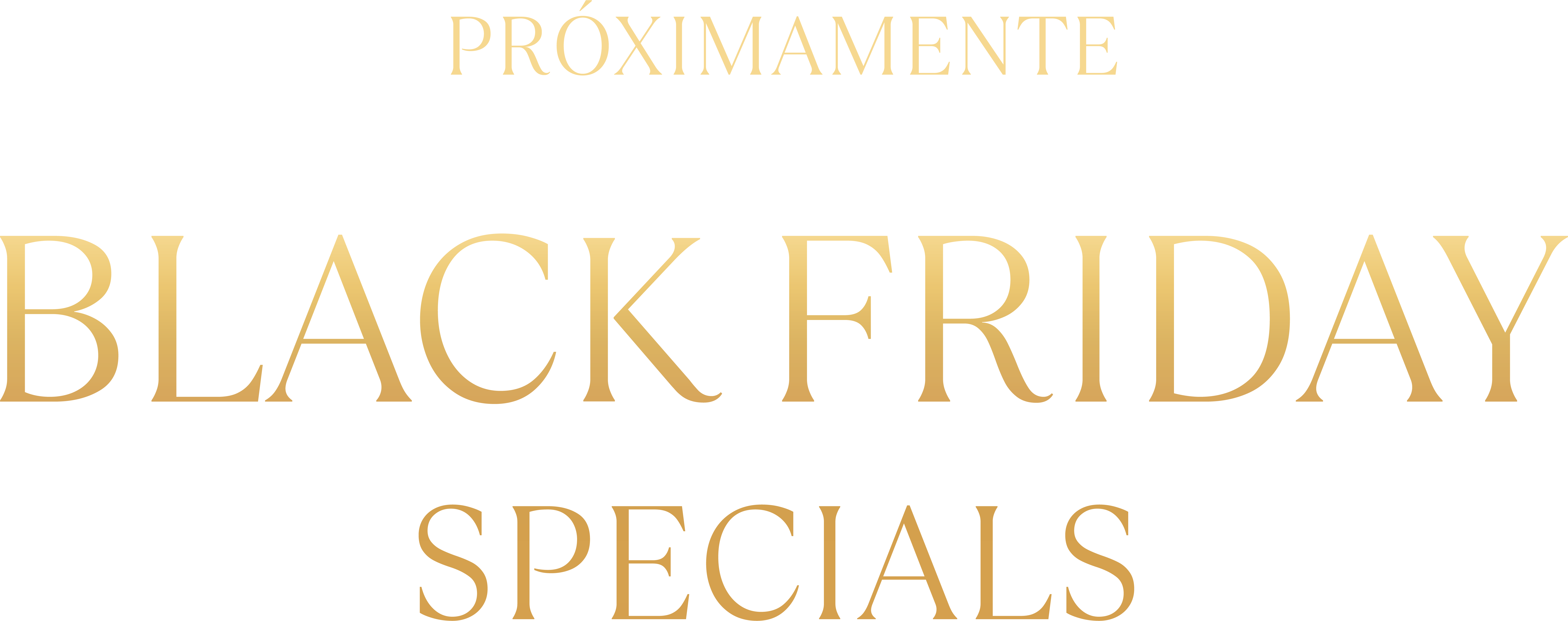 Black Friday Specials